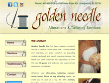 Tablet Screenshot of goldenneedlealteration.com